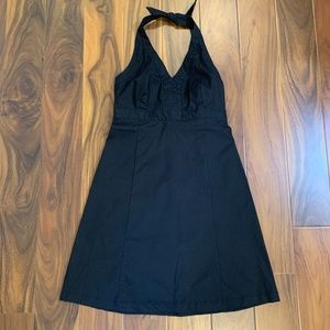 🆕Gap Stretch - Black Cotton Halter Dress - LBD